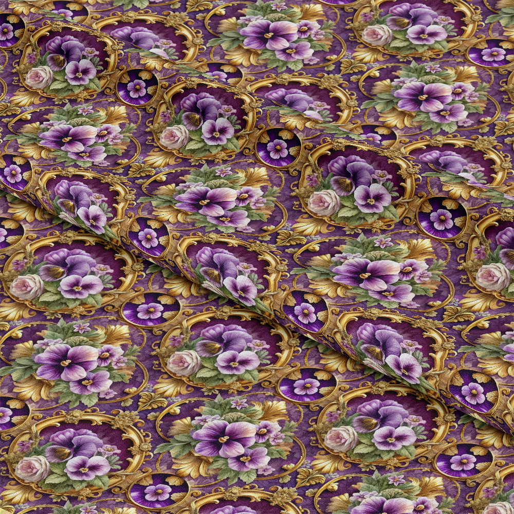 Baroque Florals Pattern 81 Quilting Cotton Fabric