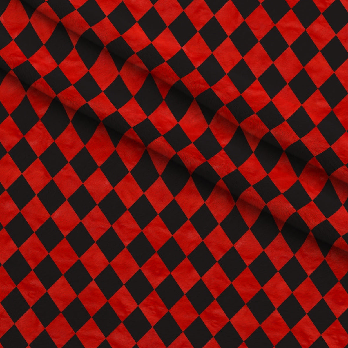 Mad Hatter Harlequin Pattern 10 Minky Fabric