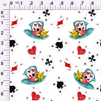 Mad Hatter Harlequin Pattern 12 Minky Fabric