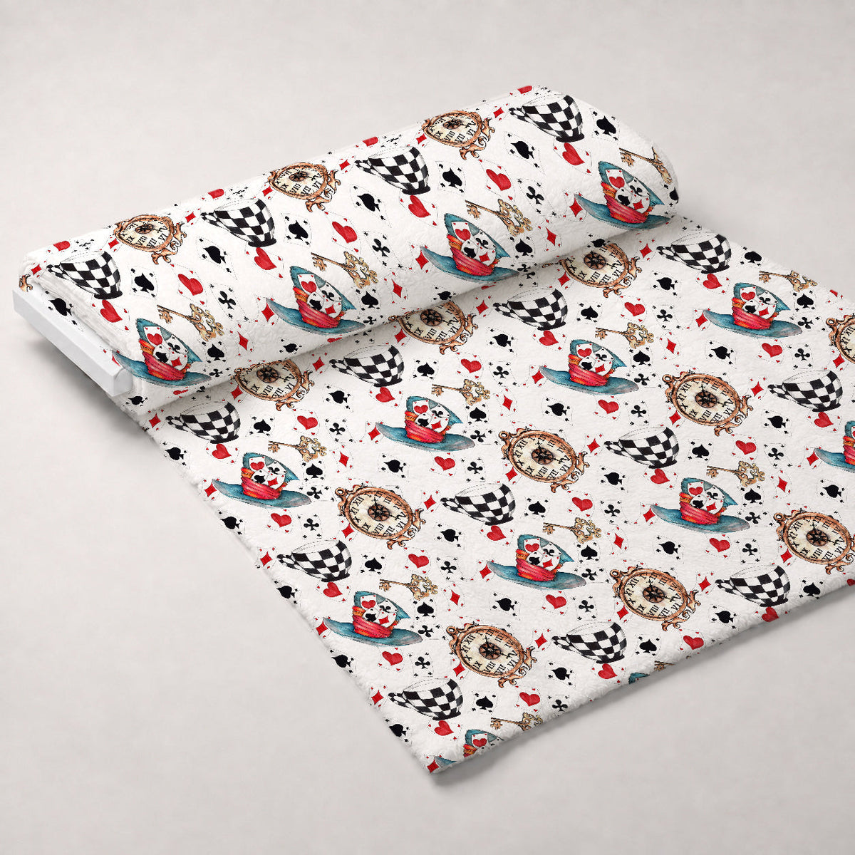 Mad Hatter Harlequin Pattern 2 Minky Fabric
