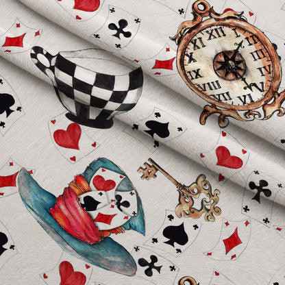 Mad Hatter Harlequin Pattern 2 Minky Fabric
