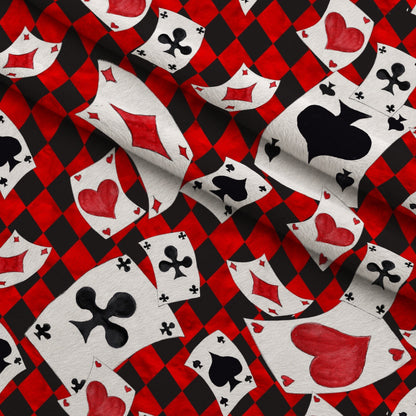 Mad Hatter Harlequin Pattern 3 Minky Fabric