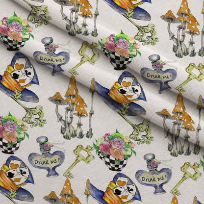 Mad Hatter Harlequin Pattern 5 Minky Fabric