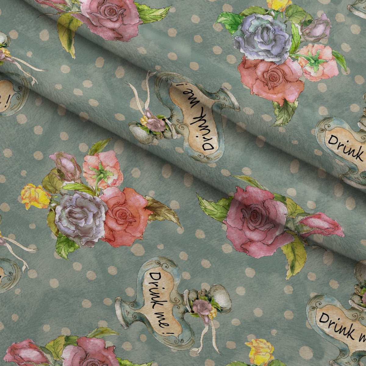 Mad Hatter Harlequin Pattern 6 Minky Fabric