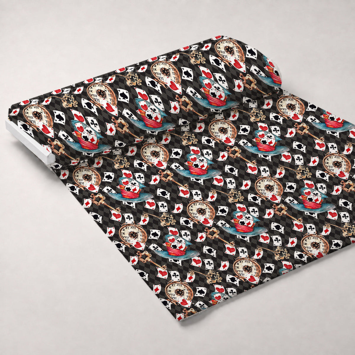 Mad Hatter Harlequin Pattern 7 Minky Fabric