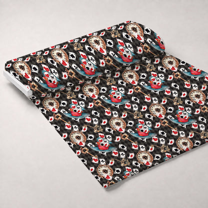 Mad Hatter Harlequin Pattern 7 Minky Fabric