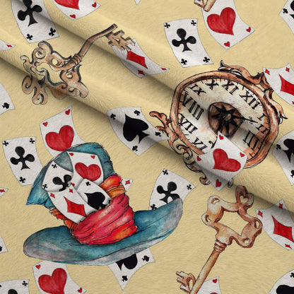 Mad Hatter Harlequin Pattern 9 Minky Fabric