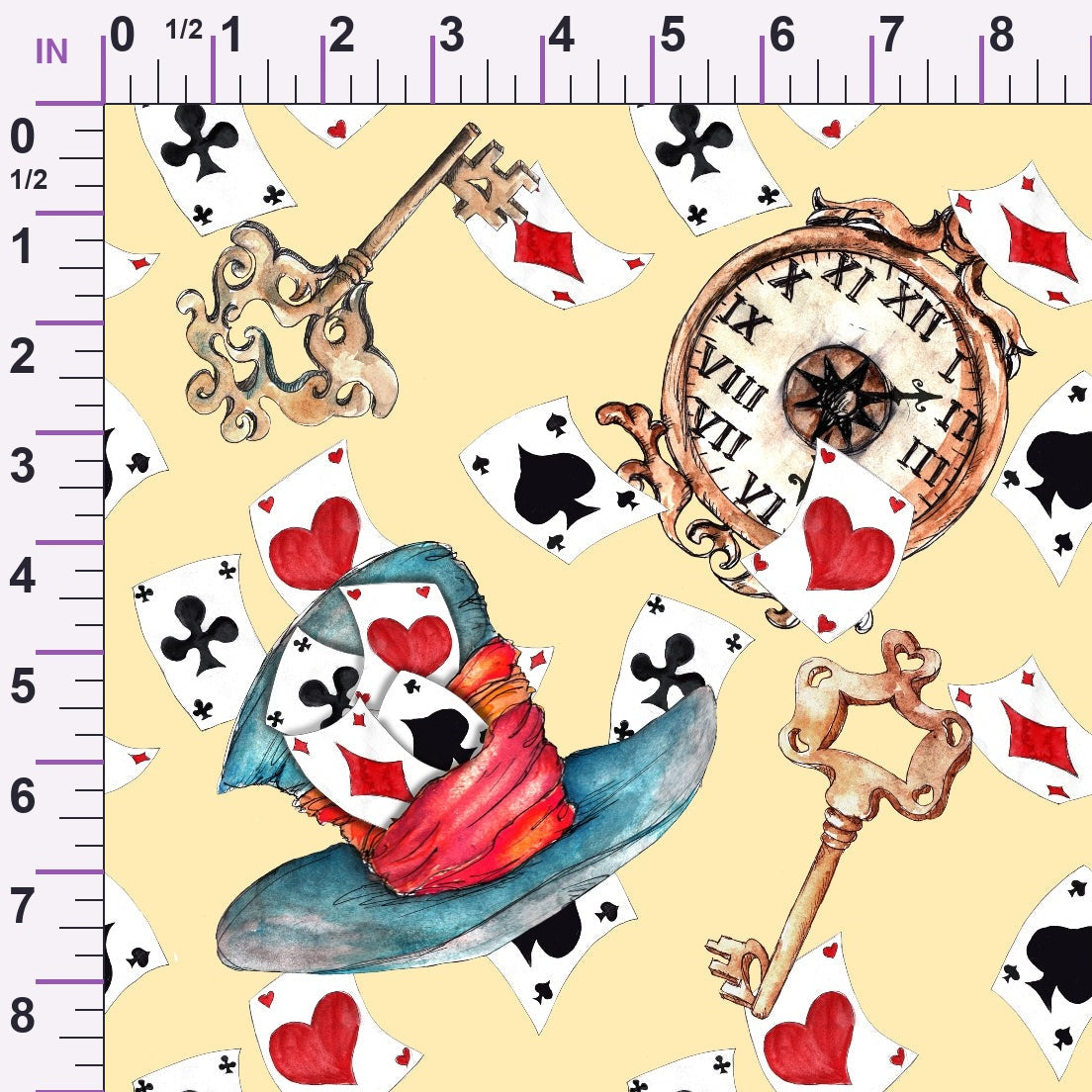 Mad Hatter Harlequin Pattern 9 Minky Fabric