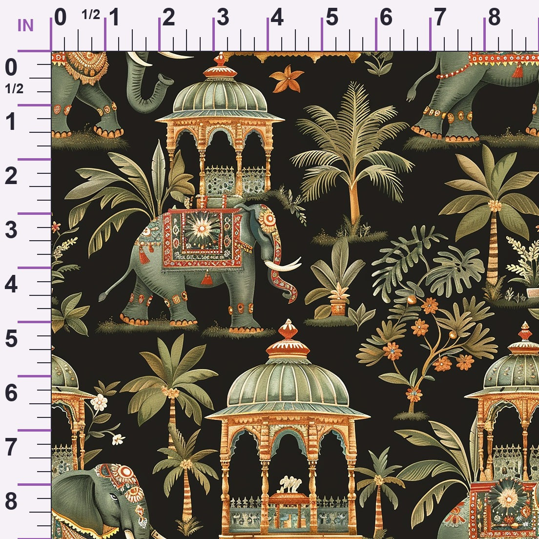 Maharaja Palace Pattern 5 Minky Fabric