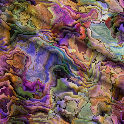 Marbled Opal Pattern 1 Minky Fabric