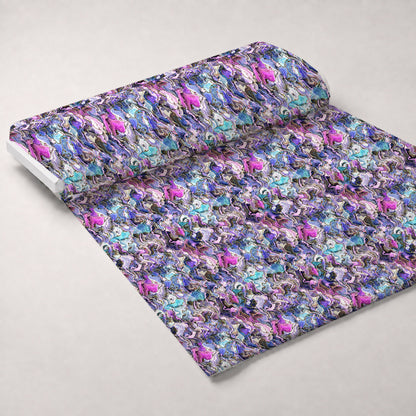 Marbled Opal Pattern 10 Minky Fabric