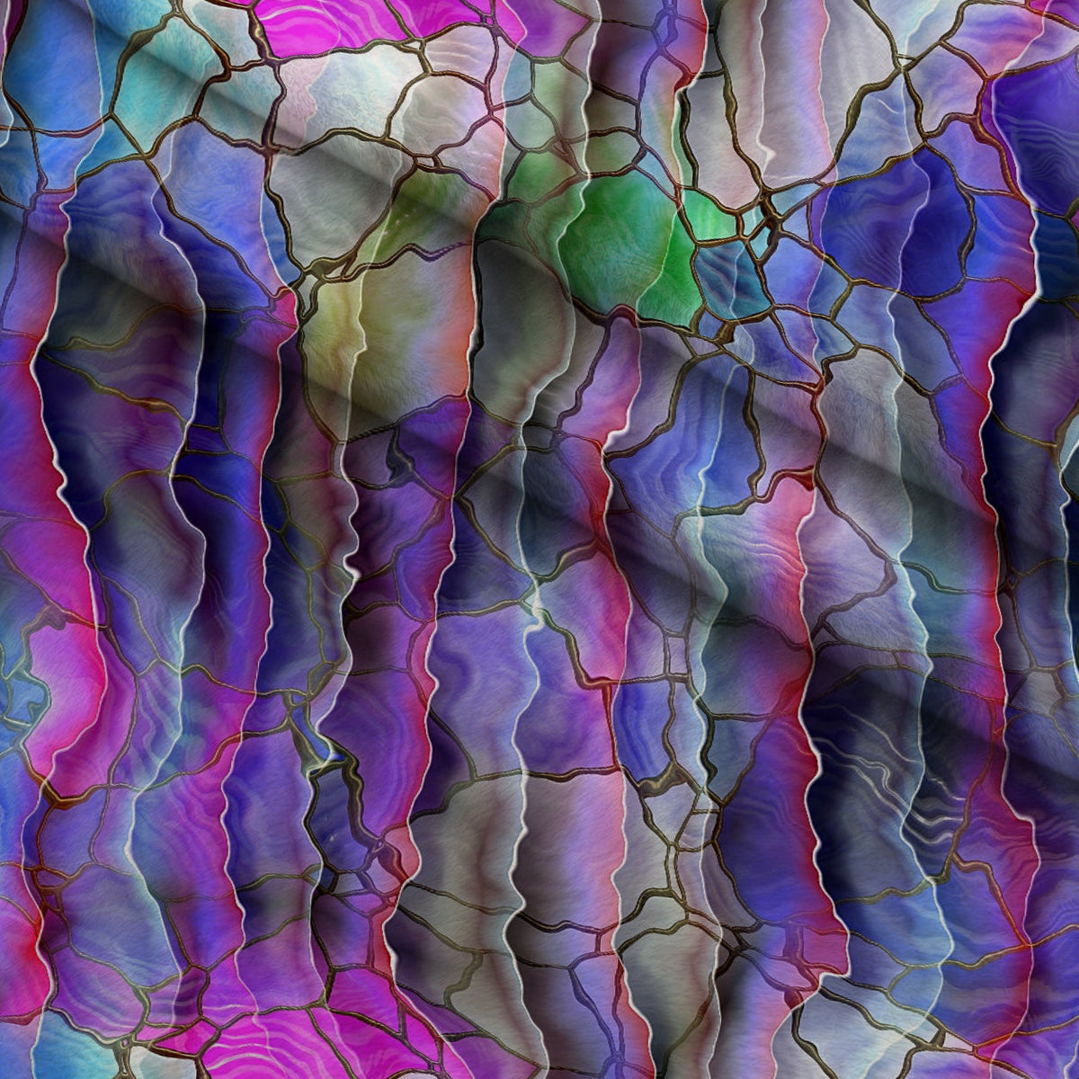 Marbled Opal Pattern 12 Minky Fabric