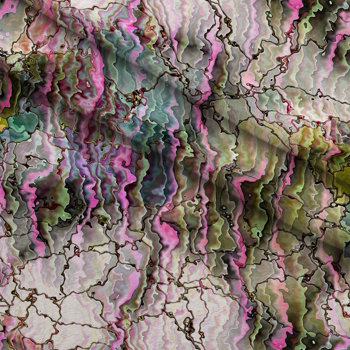 Marbled Opal Pattern 13 Minky Fabric