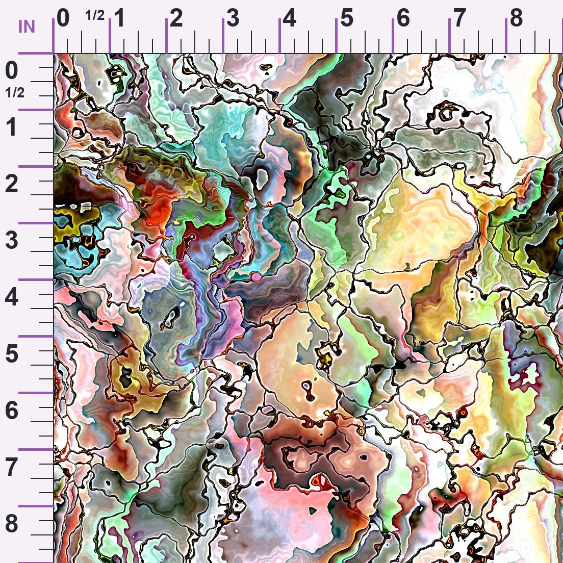 Marbled Opal Pattern 14 Minky Fabric