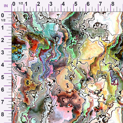 Marbled Opal Pattern 14 Minky Fabric