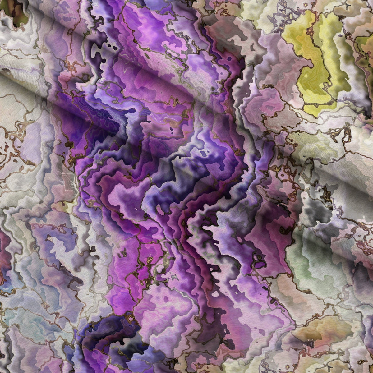 Marbled Opal Pattern 16 Minky Fabric