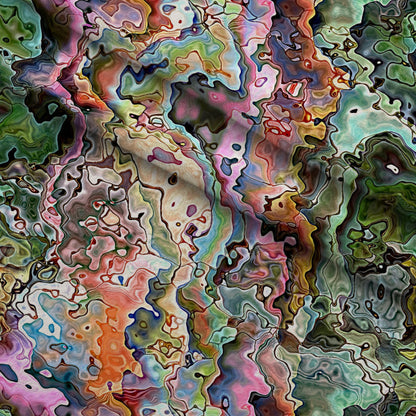 Marbled Opal Pattern 17 Minky Fabric