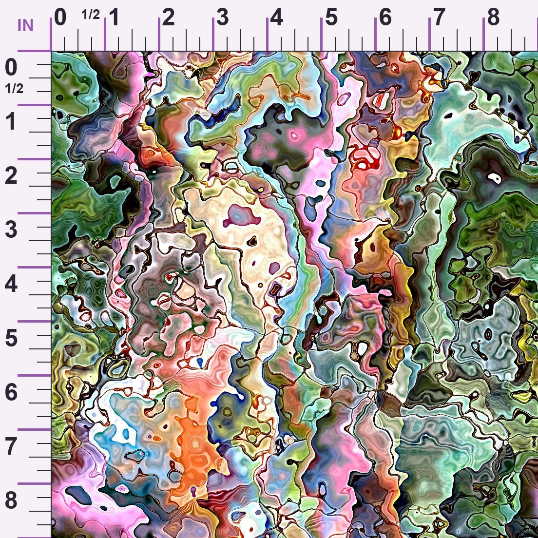 Marbled Opal Pattern 17 Minky Fabric