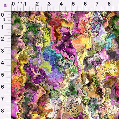 Marbled Opal Pattern 18 Minky Fabric