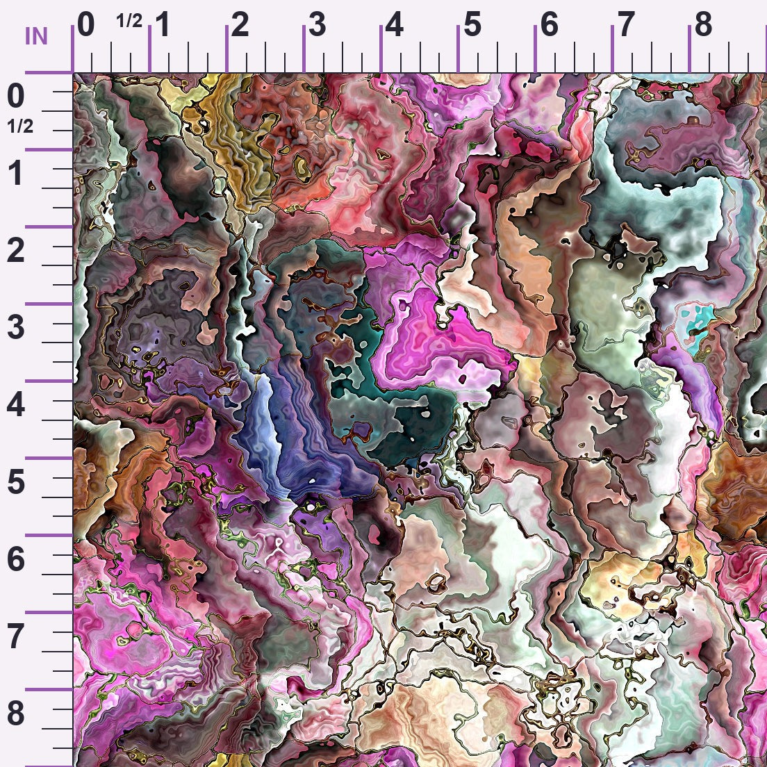 Marbled Opal Pattern 2 Minky Fabric
