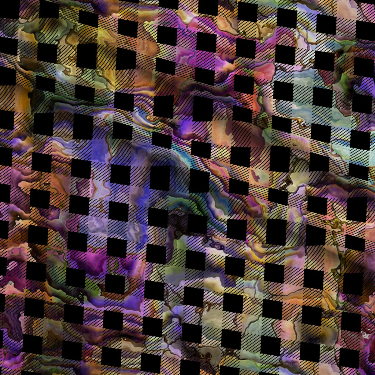 Marbled Opal Pattern 21 Minky Fabric