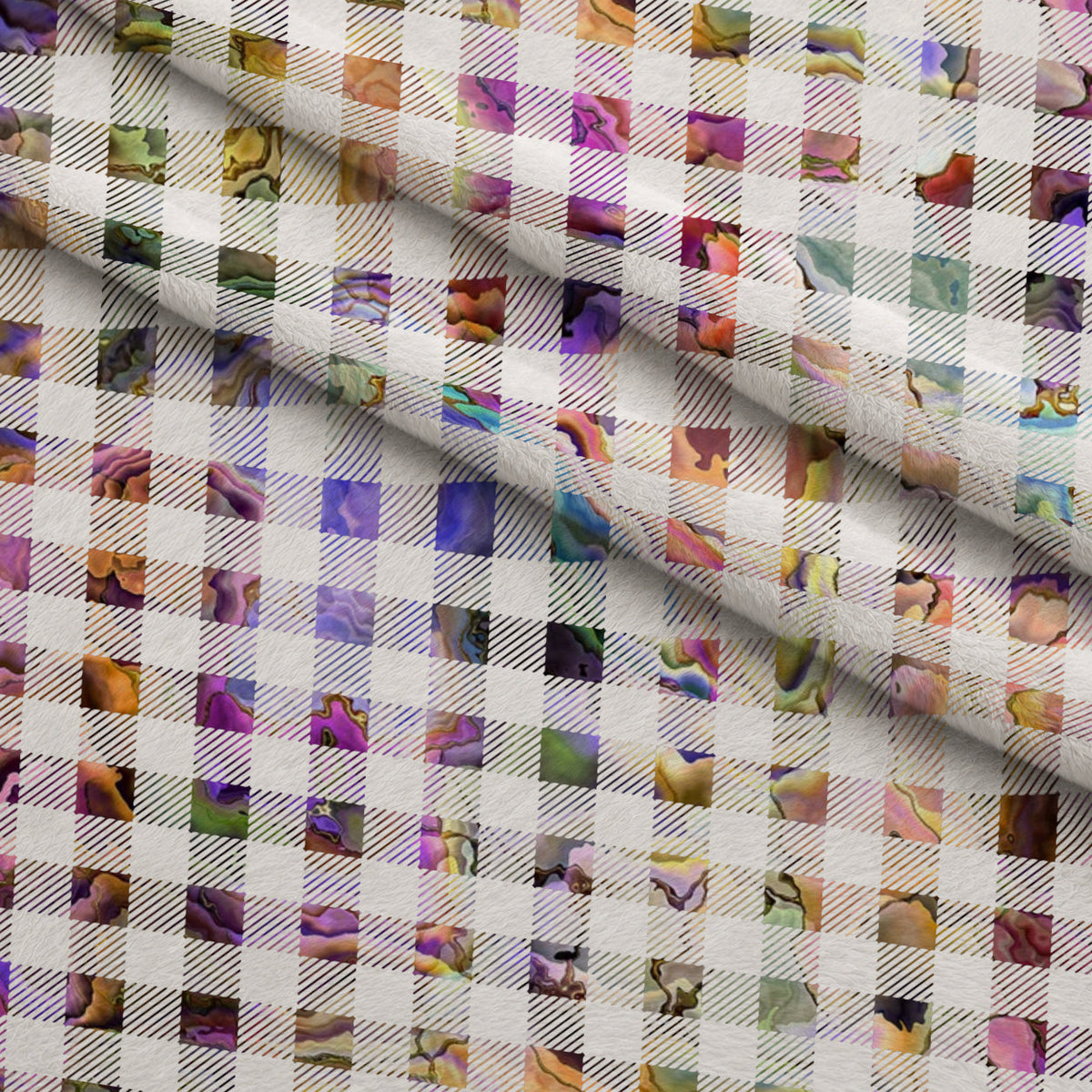 Marbled Opal Pattern 22 Minky Fabric