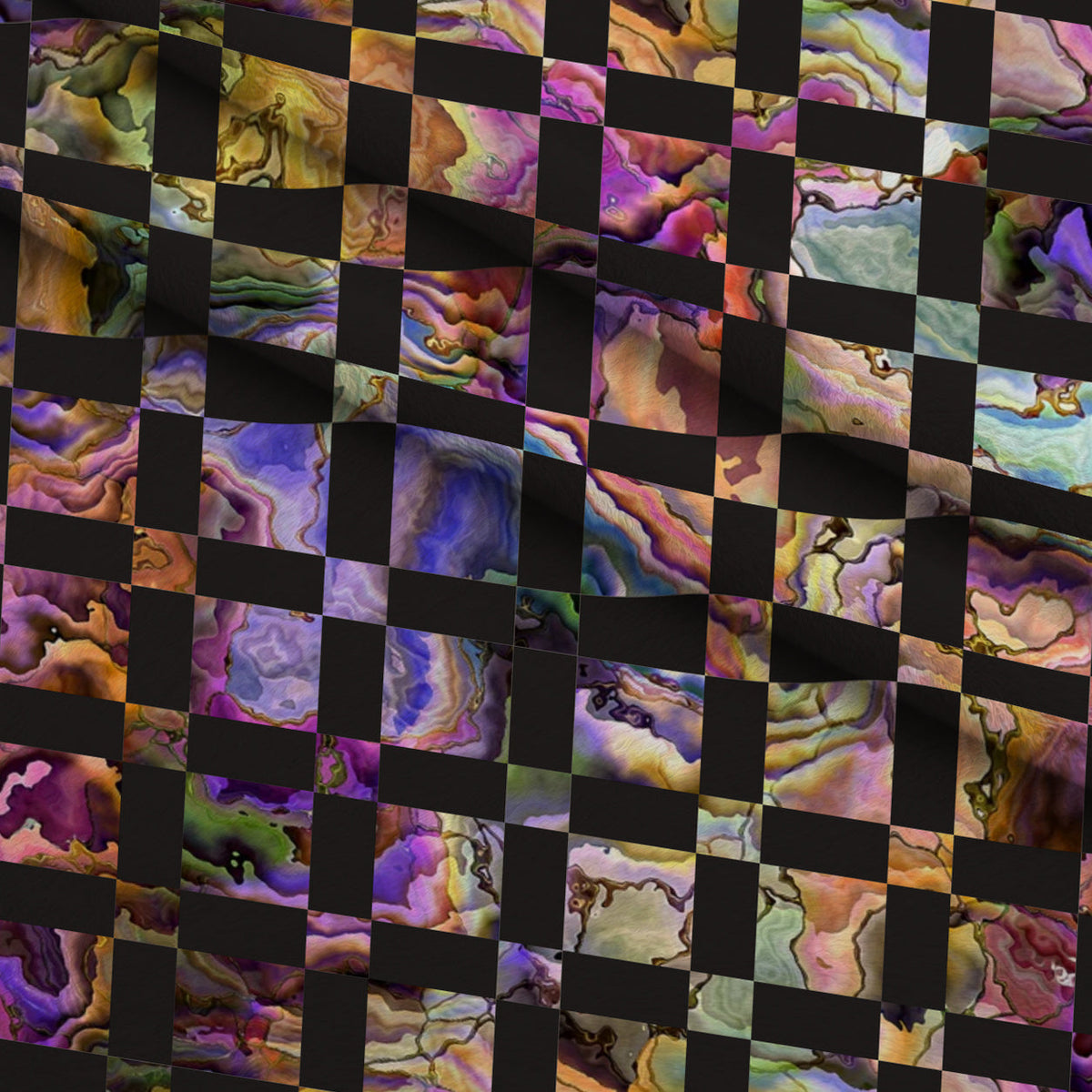 Marbled Opal Pattern 23 Minky Fabric
