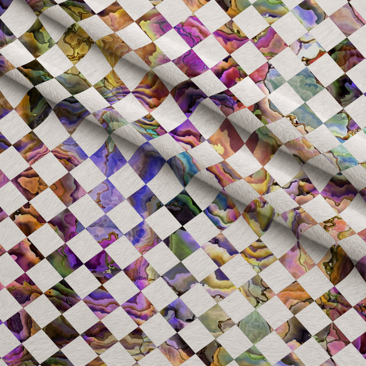 Marbled Opal Pattern 24 Minky Fabric