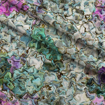 Marbled Opal Pattern 3 Minky Fabric