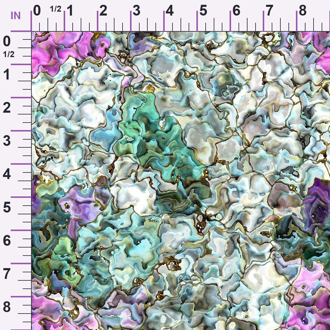 Marbled Opal Pattern 3 Minky Fabric