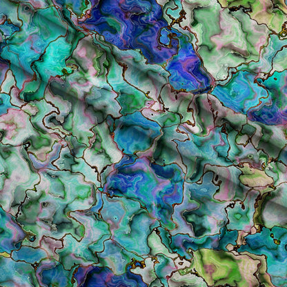 Marbled Opal Pattern 5 Minky Fabric
