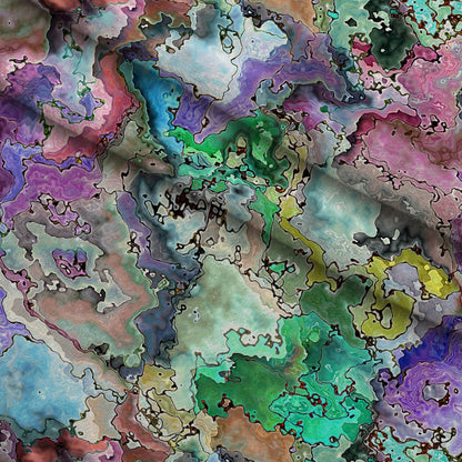 Marbled Opal Pattern 6 Minky Fabric