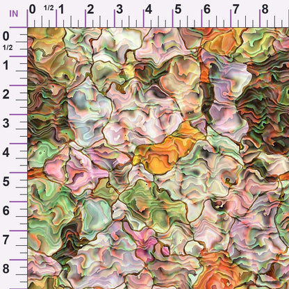 Marbled Opal Pattern 7 Minky Fabric