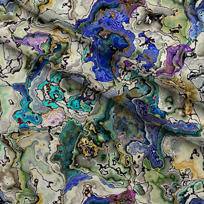 Marbled Opal Pattern 8 Minky Fabric