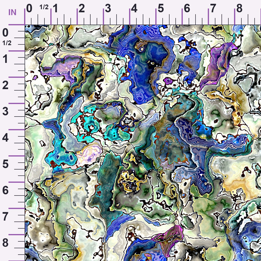 Marbled Opal Pattern 8 Minky Fabric