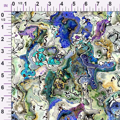 Marbled Opal Pattern 8 Minky Fabric