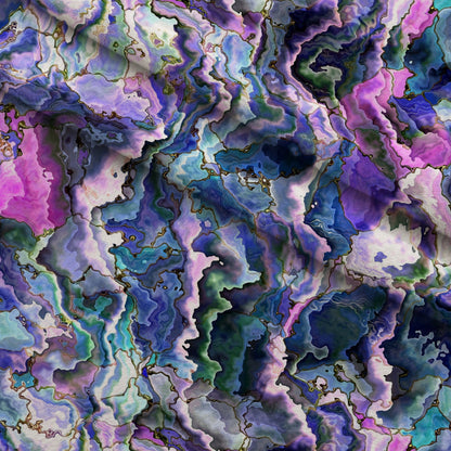 Marbled Opal Pattern 9 Minky Fabric