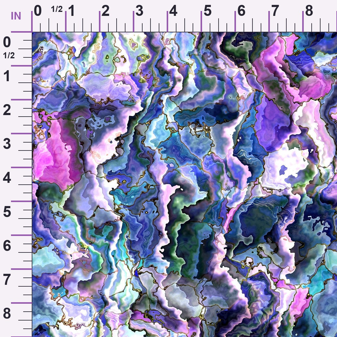 Marbled Opal Pattern 9 Minky Fabric