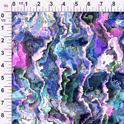 Marbled Opal Pattern 9 Minky Fabric