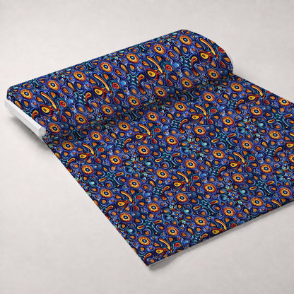 Marigold Mosaic Pattern 10 Minky Fabric