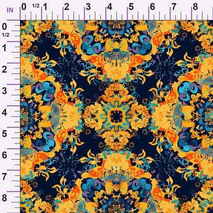 Marigold Mosaic Pattern 11 Minky Fabric