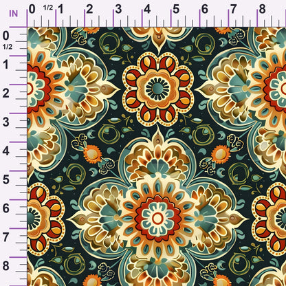 Marigold Mosaic Pattern 13 Minky Fabric