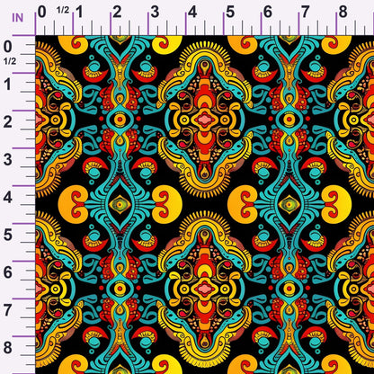 Marigold Mosaic Pattern 14 Minky Fabric