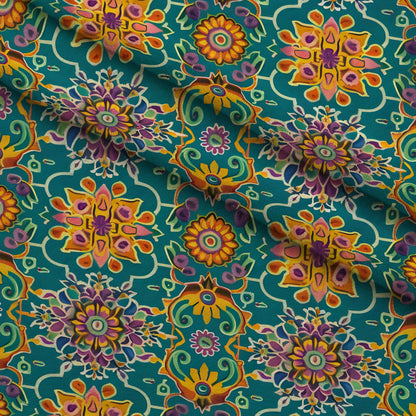 Marigold Mosaic Pattern 7 Minky Fabric