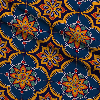 Marigold Mosaic Pattern 8 Minky Fabric