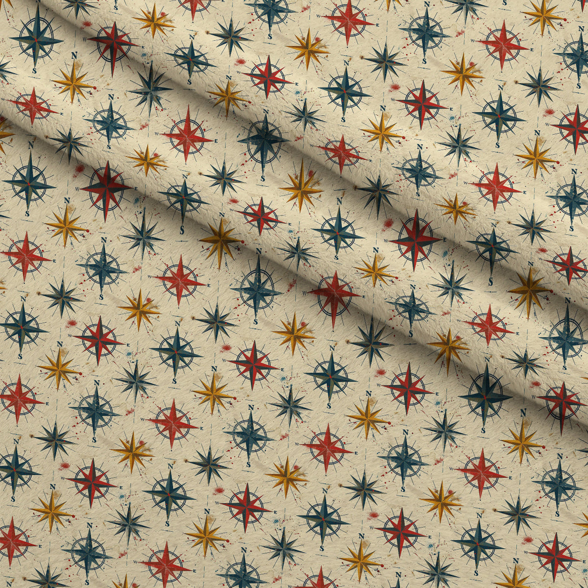 Mariner's Star Pattern 1 Minky Fabric