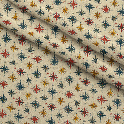 Mariner's Star Pattern 1 Minky Fabric
