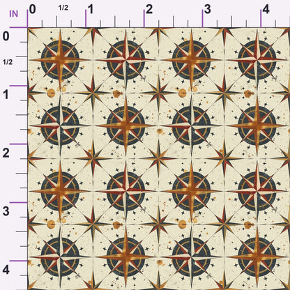 Mariner's Star Pattern 10 Minky Fabric