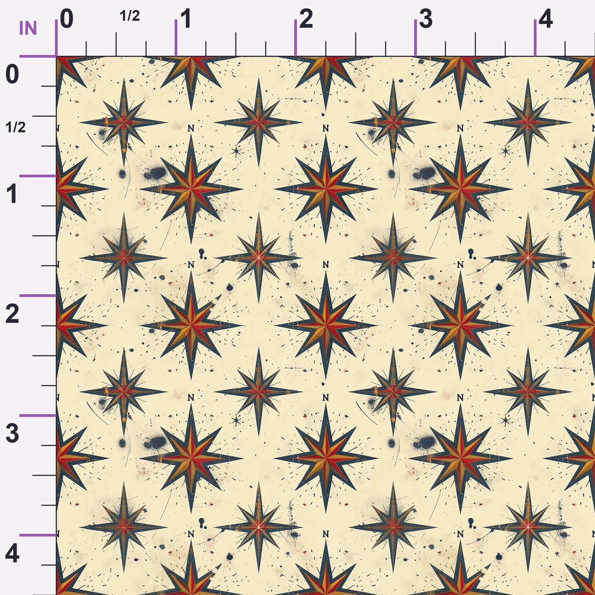Mariner's Star Pattern 11 Minky Fabric