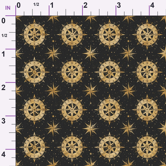 Mariner's Star Pattern 12 Minky Fabric